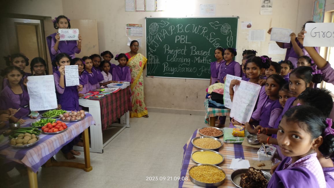 Students showing there pop up stores.