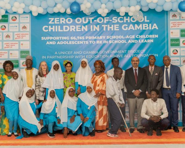 EAA, UNICEF, and the Government of The Gambia Launch Project to reach all Out of School Children in The Gambia