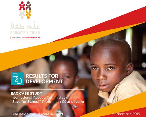 Case Study: International Rescue Committee's "Save for School" Program in Côte d'Ivoire
